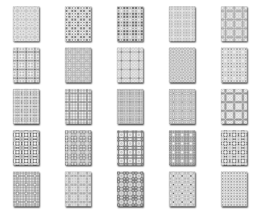 25 Rectangular Patterns