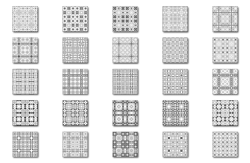 25 Square Patterns